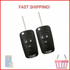 2X Remote Key Fob Shell Case Fit for Chevrolet Equinox 2011 2012 2013 2014 2015