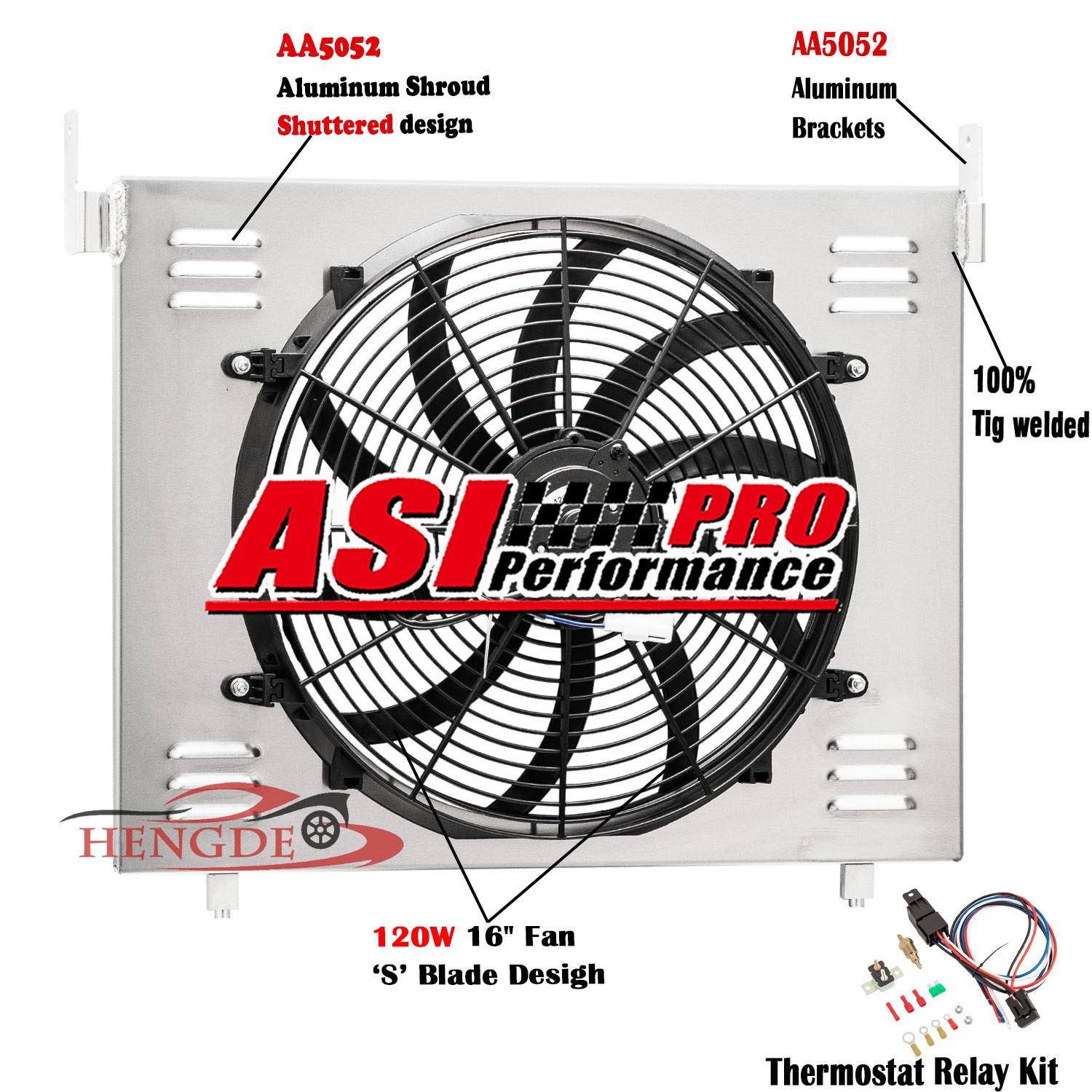 Aluminum Shroud Fan Relay For 2004-12 GMC Canyon Chevy Colorado Isuzu i-290 2.9L