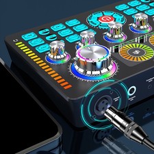 Flexible Connectivity BT Sound Card Mixer Ideal for Various Applications