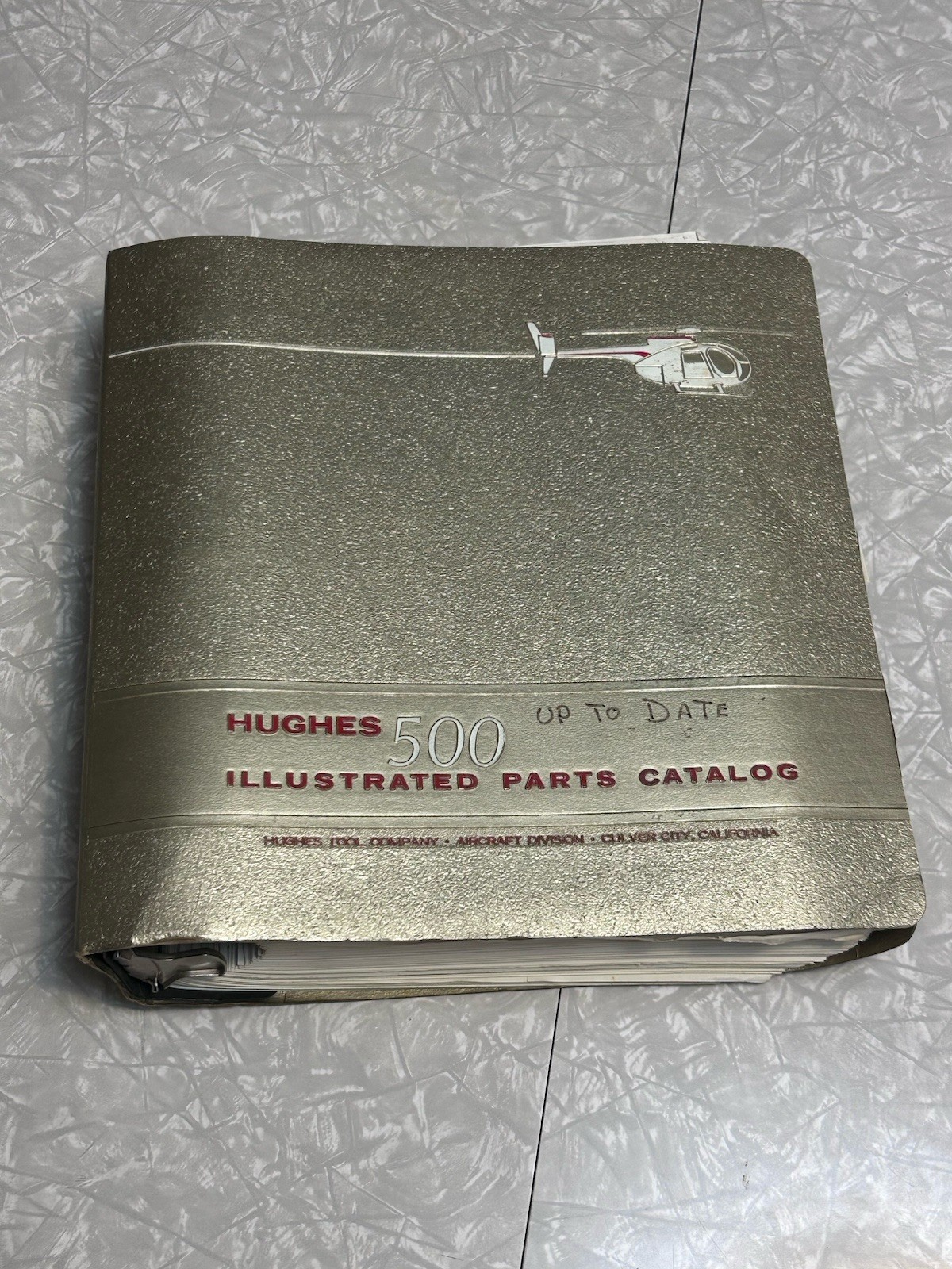 Vintage Hughes 500 Helicopters Illustrated parts catalog 1972 binder 369 series
