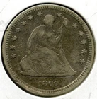 1860 Seated Liberty Silver Quarter - Philadelphia Mint - P792
