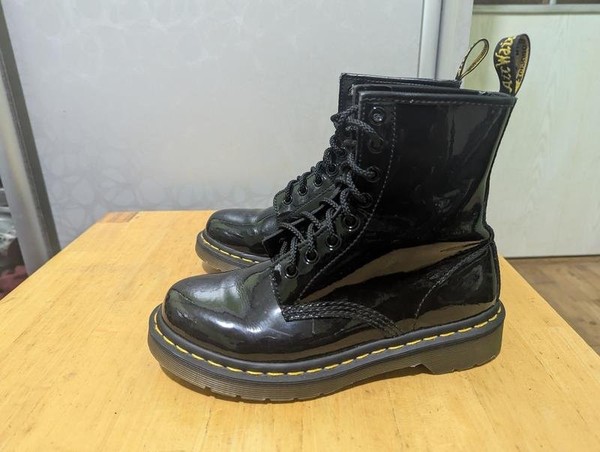 Dr. Martens Damenstiefel schwarz Leder 37 #3KZ4