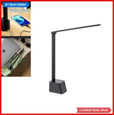 LED Desk Lamp 5 Lighting Modes Touch Dimmable USB Charging Port Aluminum Arms