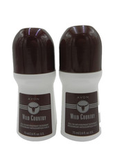 Avon Wild Country Roll On Antiperspirant Deodorant 2.6 oz ea, Free Ship LOT of 2