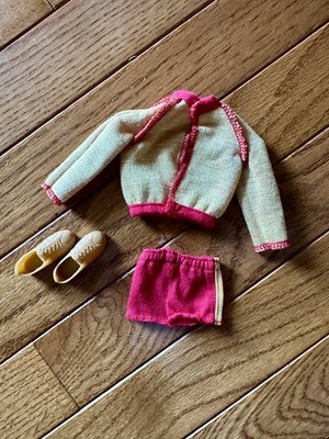 1984 Ken Twice as Nice Reversible Fashions #4886 Mattel Yellow/Red Jack & Shorts