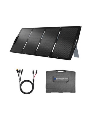 ECO-WORTHY 200W Portable Solar Panel for Power Stations,IP65 Waterproof & Lig...