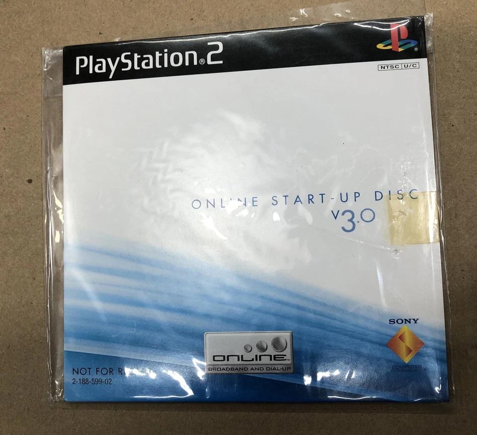 PS2 Playstation 2 Online Start Up Disc V 3.0 Network Adapter Sealed demo game - Image 2 of 3