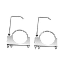 2PCS Universal Exhaust Pipe Clamps 2" Exhaust Bracket with Muffler Hanger