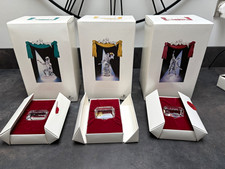 Swarovski SCS Annual Editions 1999 2000 and 2001 Crystal Figurines Faceted Boxed