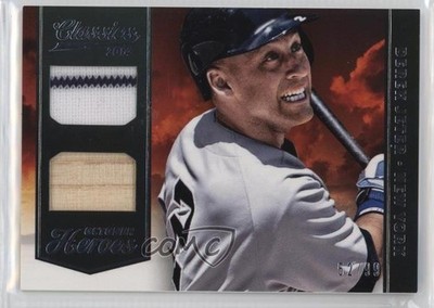 2014 Panini Classics October Heroes Combo Materials 52/99 Derek Jeter HOF s5j