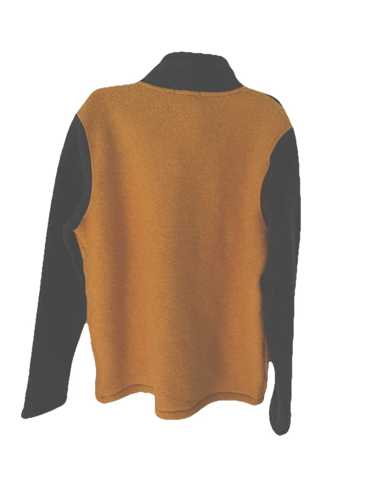 Smartwool Hudson Trail Full Zip Fleece Jacket Charcoal Honey Gold Men’s Sz M NWT - Image 3 of 4