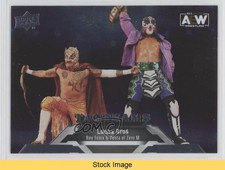 2023 AEW All Elite Wrestling Tag Teams Silver Foil Rey Fenix #76 Patch READ 18x6