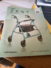 CareCo Zest Rollator Aqua Green - Rollator with Seat