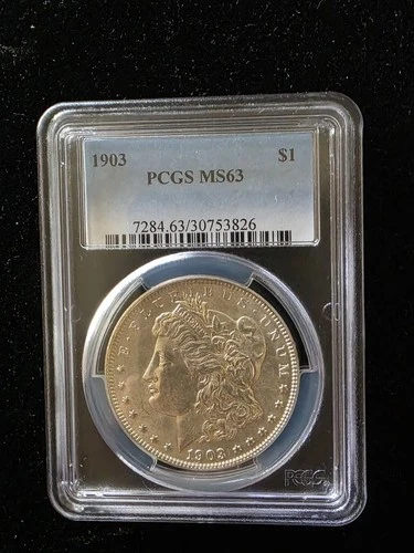 1903 Morgan Silver Dollar PCGS MS63 UNC 7284.63/30753826
