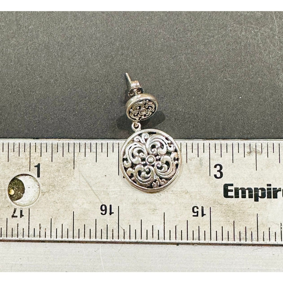 Vintage 925 Sterling Silver Earrings View 3