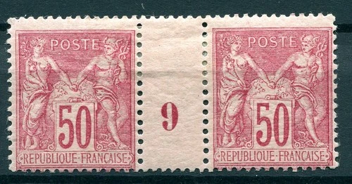 France-Michel 81 II Pair with Print Year (Yvert 98 mil. 9) unused*/MH