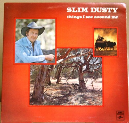 Slim Dusty Things I See Around Me vinyl record gatefold sleeve - Imagen 1 de 2