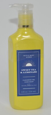 1 BATH & BODY WORKS SWEET TEA LEMONADE CLEANSING GEL HAND SOAP WASH PUMP 8 OZ