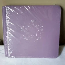 Creative Memories 7x7 Lilac Star Scrapbook Album Strap Hinge 12 pages Sealed NEW