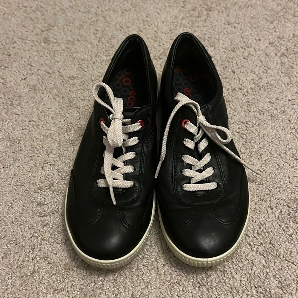 Oxford stringate nere in morbida pelle croccante ECCO taglia EU 40 Donna 9