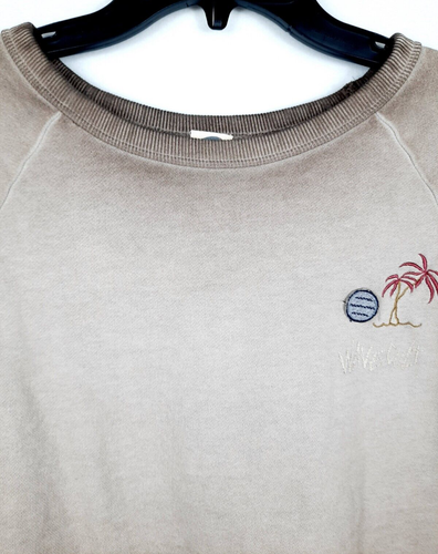 Sudadera O’Neill Wave Cult Talla M Marrón Bordada Palmera Pullover Algodón - Imagen 2 de 8
