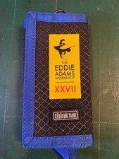 RARE Eddie Adams Workshop Think Tank Pixel Pocket Rocket Card Case Black/Blue 