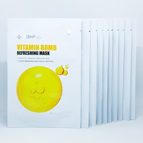 MEDI PEEL Vitamin Bomb Refreshing Mask Pack 25ml x 10pcs Moisturizing K-Beauty - Picture 3 of 5