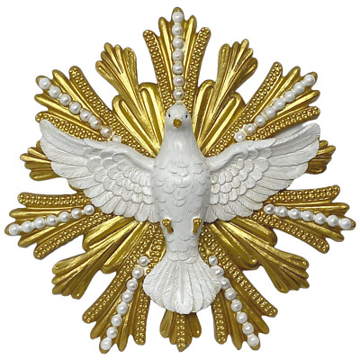 Espiritu Santo 8''  Para Pared Paloma Blanca   Wall Holy Spirit 6395