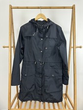 Ilse Jacobsen Hornbaek Wind Long Parka Rain Navy Jacket Size 42