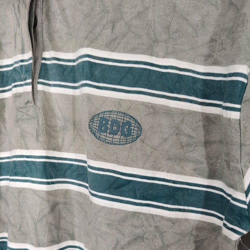 BDG Urban Outfitters Polo Shirt Size XS Green Stripe Tie Dye Long Sleeve NWOT - Picture 3 of 8