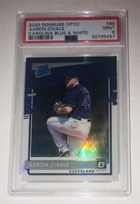 2020 DONRUSS OPTIC AARON CIVALE CAROLINA BLUE & WHITE #88 ROOKIE RC PSA 9 MINT!