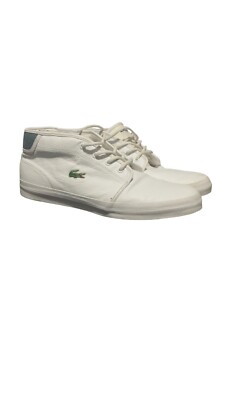 Lacoste Sport Ampthill Mens White Leather Size 10 USA UK