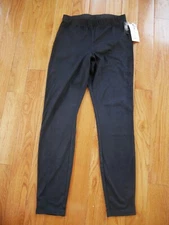 Utopia by HUE Suede Skimmer Leggings Women's Small NEW Black