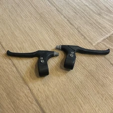 Lee Chi Brake Lever Set Vintage Old School BMX Front Rear Black 4 finger A1