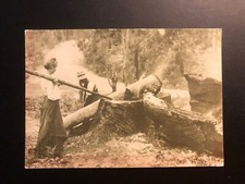 Vintage "The Old AUSTRALIA PICS.-WOMEN HARDSHIP" Postcard 1985 Made in USA