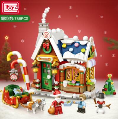 LOZ Santa Christmas house(1223)  Mini  Building Block Gift  Present Toy 788PCS