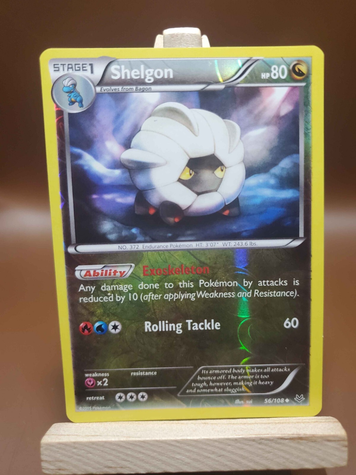 Shelgon LP 56/108 XY - Roaring Skies - Pokemon Card