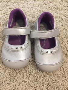 stride rite silver mary janes