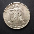 1945 *P* WALKING LIBERTY SILVER HALF DOLLAR  *NICE AU   *  FREE SHIPPING! M7583