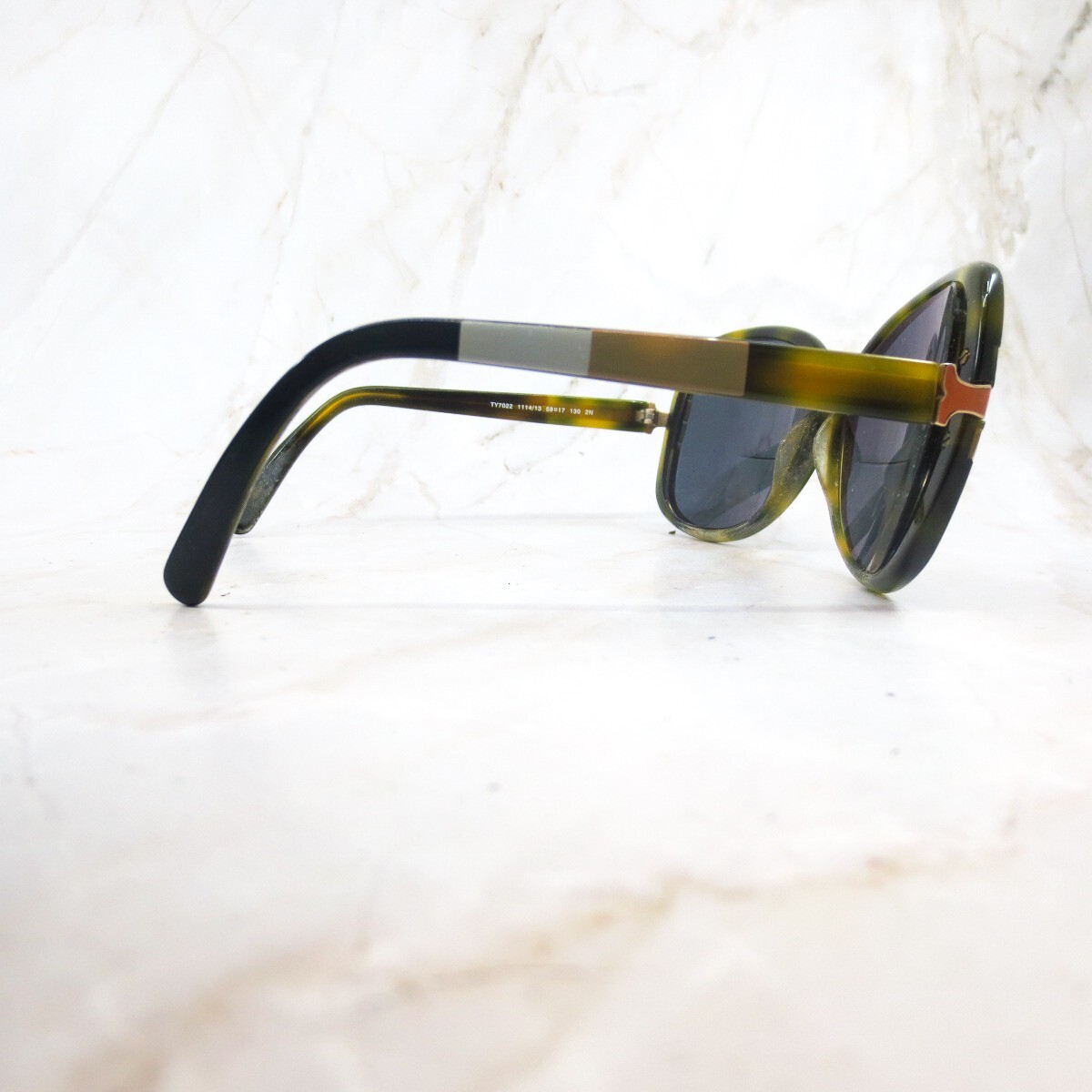 Tory Burch Sunglasses Frame TY7022 Women Brown Green Cat Eye  display picture 1