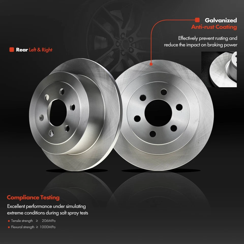 Задний дисковый тормоз ротор и колодка + тормозной суппорт для Dodge Dakota 2003 2004 левая и правая - Изображение 4 из 4