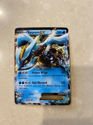 Kyurem EX Pokemon Card HALF ART RARE HOLO EX BW Black Star Promos #BW37