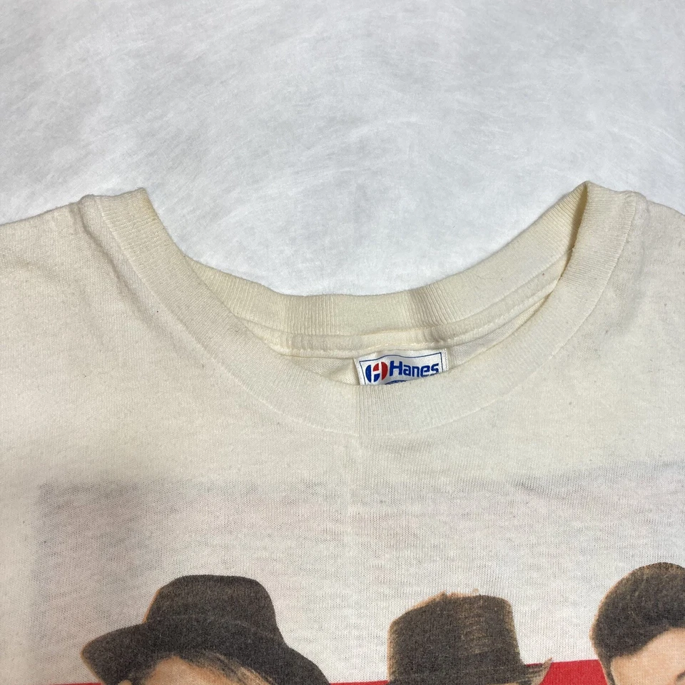 VTG New Kids on the Block  Hangin Tough Tour Concert T-shirt White Hanes 1989 - Image 4 of 4