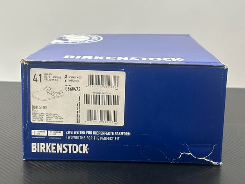 Birkenstock Unisex M8.5/W10.5 Boston Soft Footbed Black Narrow Fit Clogs *Read - Picture 16 of 16