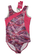 Capezio Future Star Girl's Pink/Purple Sleeveless Leotard, Medium