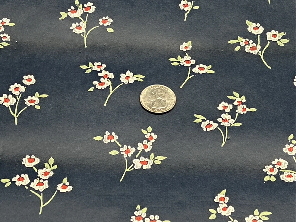 Lote 3 rollos de papel tapiz Waverly azul marino floral margarita prepegados 20 1/2” x 14 yardas nuevo en paquete Foto 2 de 4