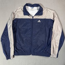 Adidas Vtg Y2K Athletic Sports Windbreaker Track Jacket Coat Parka -M Soccer
