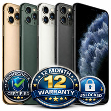 Apple iPhone 11 Pro Max 64/256/512gb UNLOCKED Excellent Condition Battery 100