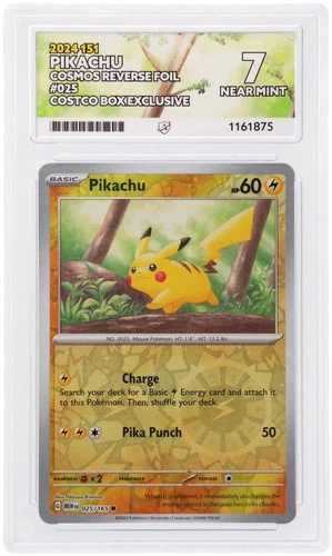 ACE 7 - Pikachu - 025/165 - 151 - Pokemon - Costco Box Exclusive Cosmos