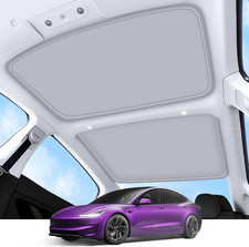 2026 Upgrade Sunshade Roof for Tesla Model 3 Highland 2022-2026 No-Gap/Sag-Free